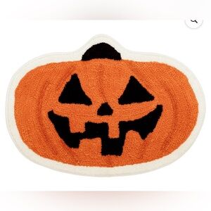 Way to Celebrate! Orange Pumpkin Shaped Bath Rug, 17" x 24"